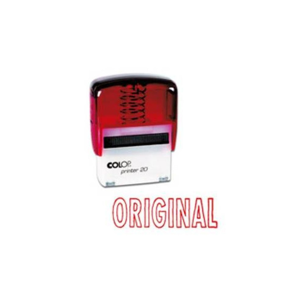 Timbre Formule ORIGINAL COLOP Printer 20 (14 x 38mm) - ROUGE - Z