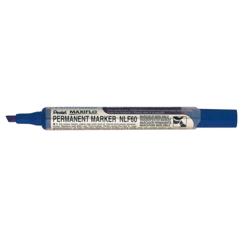 Marqueur perm. PENTEL MAXIFLO NLF60 - Bis. 4.5mm - BLEU - NLF60-C //
