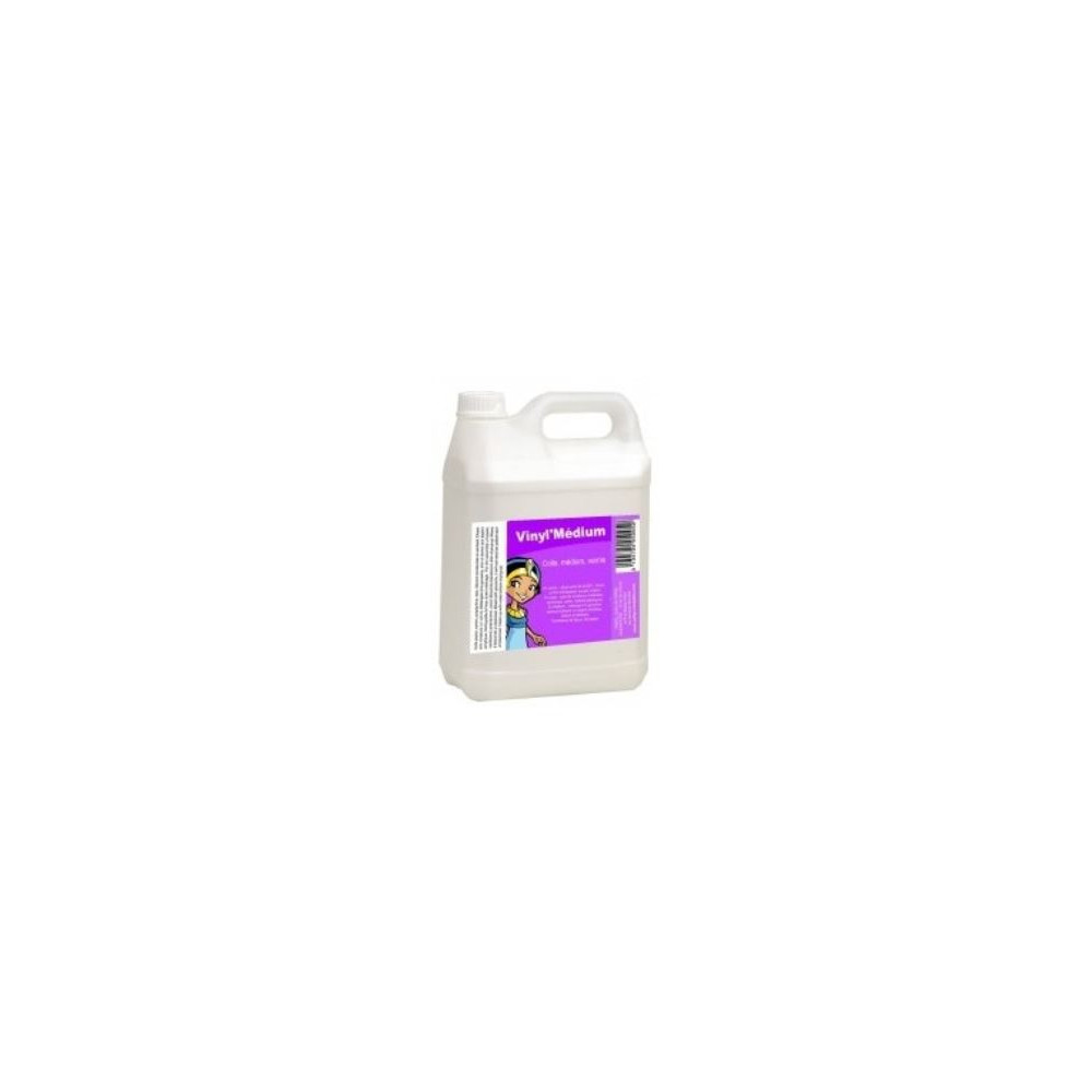 Colle 3 en 1 CLEOPATRE Colle Vinyl / Vernis / Plastifiant 5 litres //