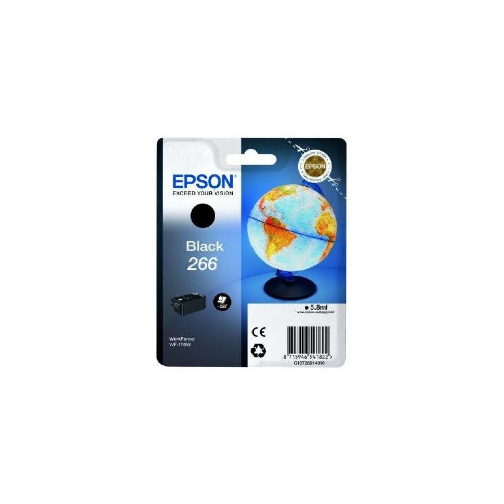 Cart EPSON - N°266 - Globe - Noir - 250p - WF-100W //