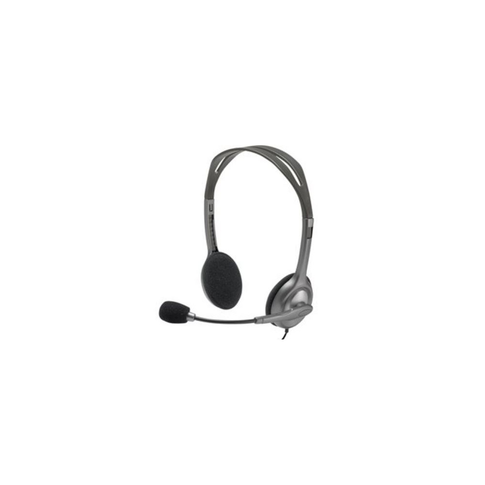 Casque micro filaire LOGITECH H110 Gris - Double Jack 3.5mm //