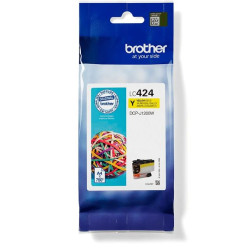 Cart BROTHER - LC424Y - jaune pour DCP-J1200WE