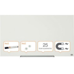 Tableau blanc en Verre magnétique NOBO - Dim: 56 x 93 cm