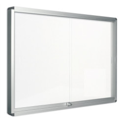 Vitrine intér. fond Magnét - L120xH100cm (15xA4) Porte coul+Serr. //