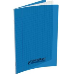 Cahier 17x22cm Séyès 96 p Piqûre 90g Polypro BLEU  //