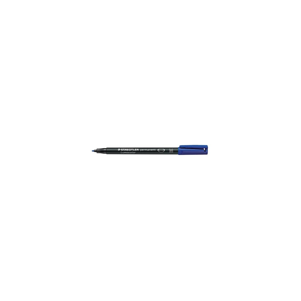Marqueur perm. STAEDTLER OHP Lumocolor- 1mm - BLEU - 317-3 //