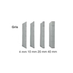 Dossier DACOTA 31x23cm- 320g - 1 poche soufflet  10mm - GRIS CLA //