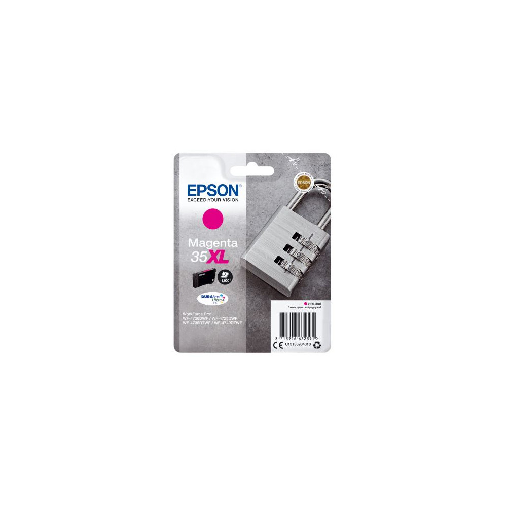 Cart EPSON - N°35XL - Cadenas - Magenta - T3593 - WF-4720/30/40 //