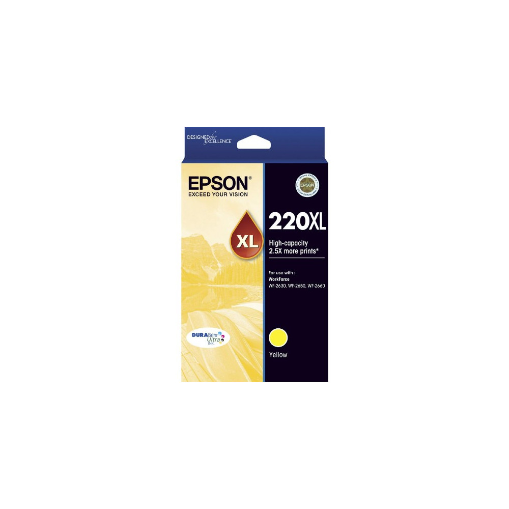 Cart EPSON - E220XL - Jaune - 420-WF2630/2650/2660/2750/276 - Z