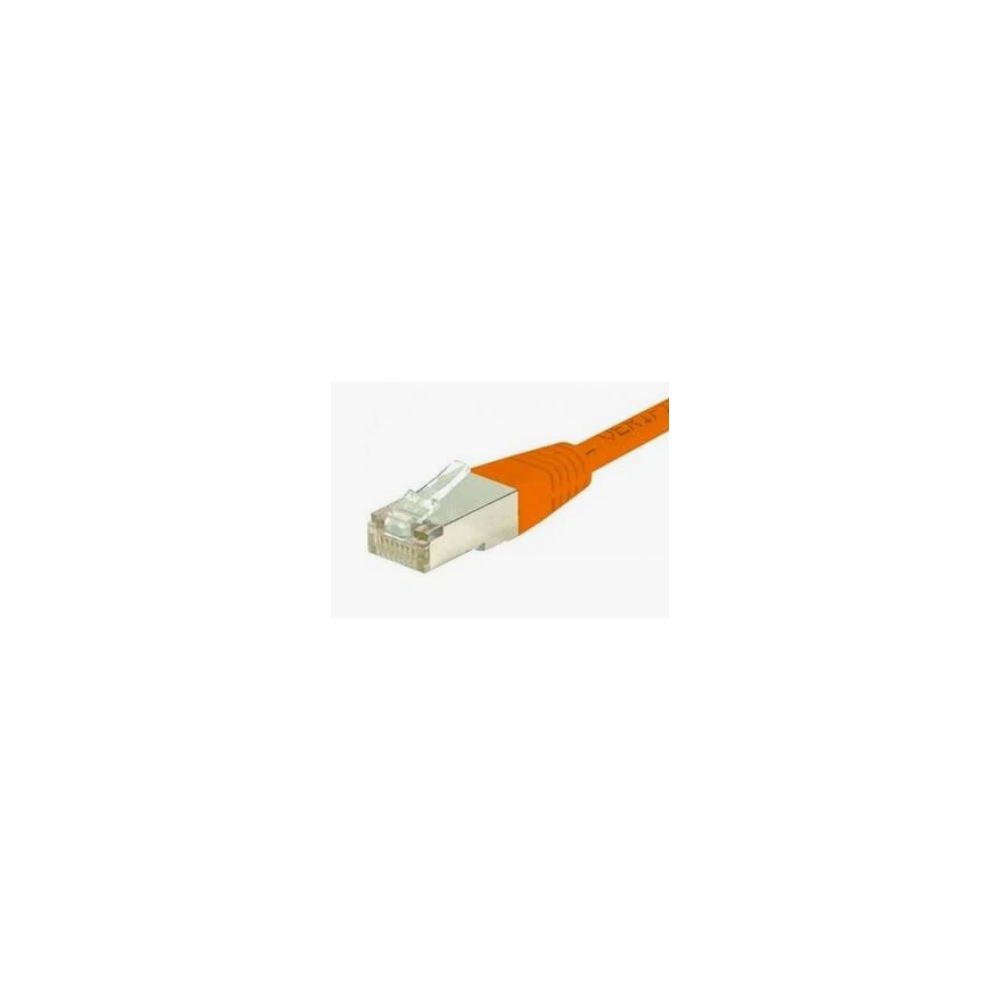 Cordon patch blindé Cat.6 F/UTP, RJ45 cuivre 250Mhz - ORANGE  3m