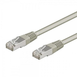 Cordon patch blindé Cat.6 S/FTP, RJ45 cuivre 250Mhz - GRIS  3m - Z