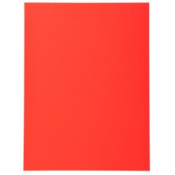 Chemise 24 x 32cm 220g EXACOMPTA par 100 ROUGE Pastel Recyclé //