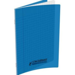 Cahier 17x22cm Séyès 48 p Piqûre 90g Polypro BLEU 
