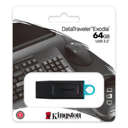 Clé USB 3.2 - 64 Go - KINGSTON - DataTraveler Exodia //