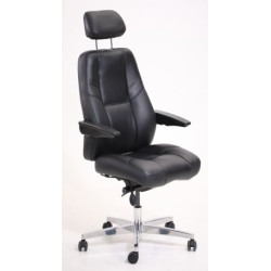 Fauteuil Opérateur WHALE  / Tissu - Coloris Noir - Charge 150 Kgs Max