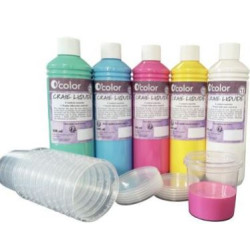 Peinture craie liquide O COLOR (Lot de 5 flacons 500ml)