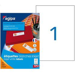 Etiquettes Multifonctions 210 x 297mm - 100 f. A4 - 100 unités //