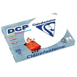 Rame A4 - 200g - Blanc DCP CLAIREFONTAINE (250 f.) - réf : 1807 //
