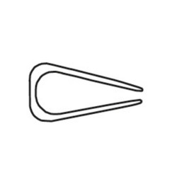 Baguette à relier SERODO - A4 - 09mm - 90 f - NOIRE - Par 25 //