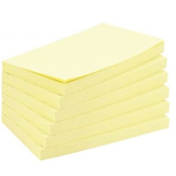 Bloc reposit. 75 x 125 mm - JAUNE - 100f - Par 12 //