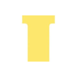 Fiche en T - Indice 2 - 170g - Par 100 - JAUNE //