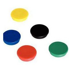 Aimants de diamètre 20mm, Force 300g - NOIR ( par 6) //