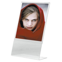 Presentoir incliné plastique transparent pour document A5  //
