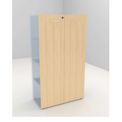 2 portes basses en bois avec serrure Chêne fil  pour V08007-RS