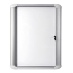 Vitrine extér. fond Magnét -Vitre L70xH80cm (6 A4) Porte bat+Serrure 