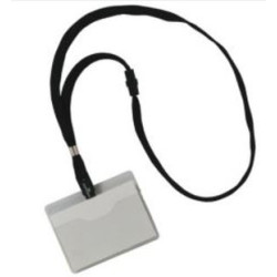 Badges PVC + Lacet - 90x60 mm (boite de 10 + étiquette) //