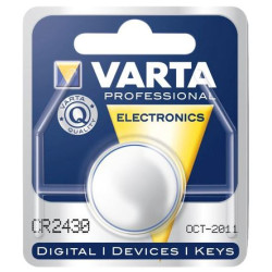 Pile CR2430 - Lithium - Bouton argent //