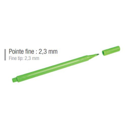 Feutre Couleur WONDAY - Lavable Triangulaire Fin - 12 COULEURS