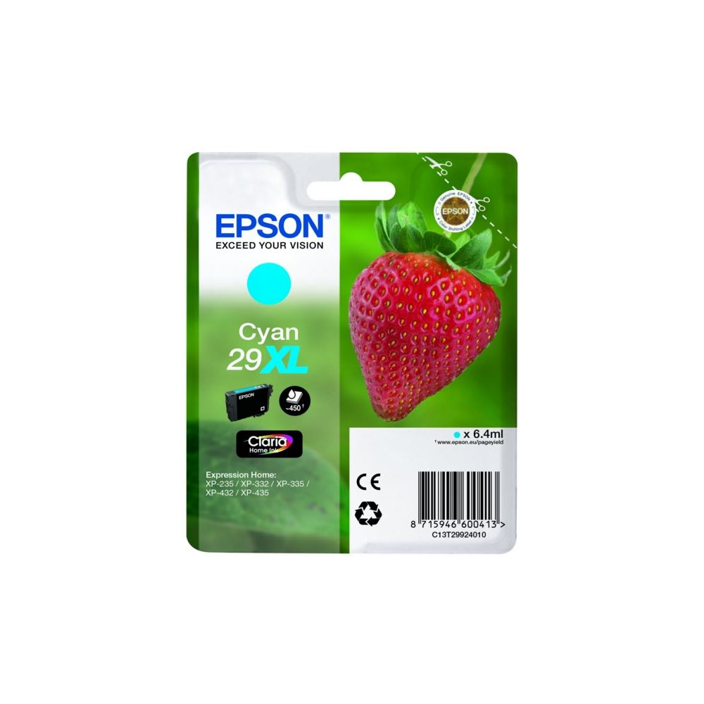Cart EPSON - N°29XL - T2992 - Fraise - Cyan - XP332/335/432/435 //