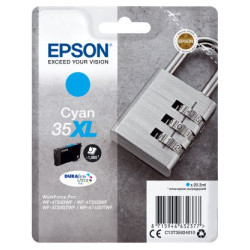 Cart EPSON - N°35XL - Cadenas - Cyan - WF-4720/25/30/40 //