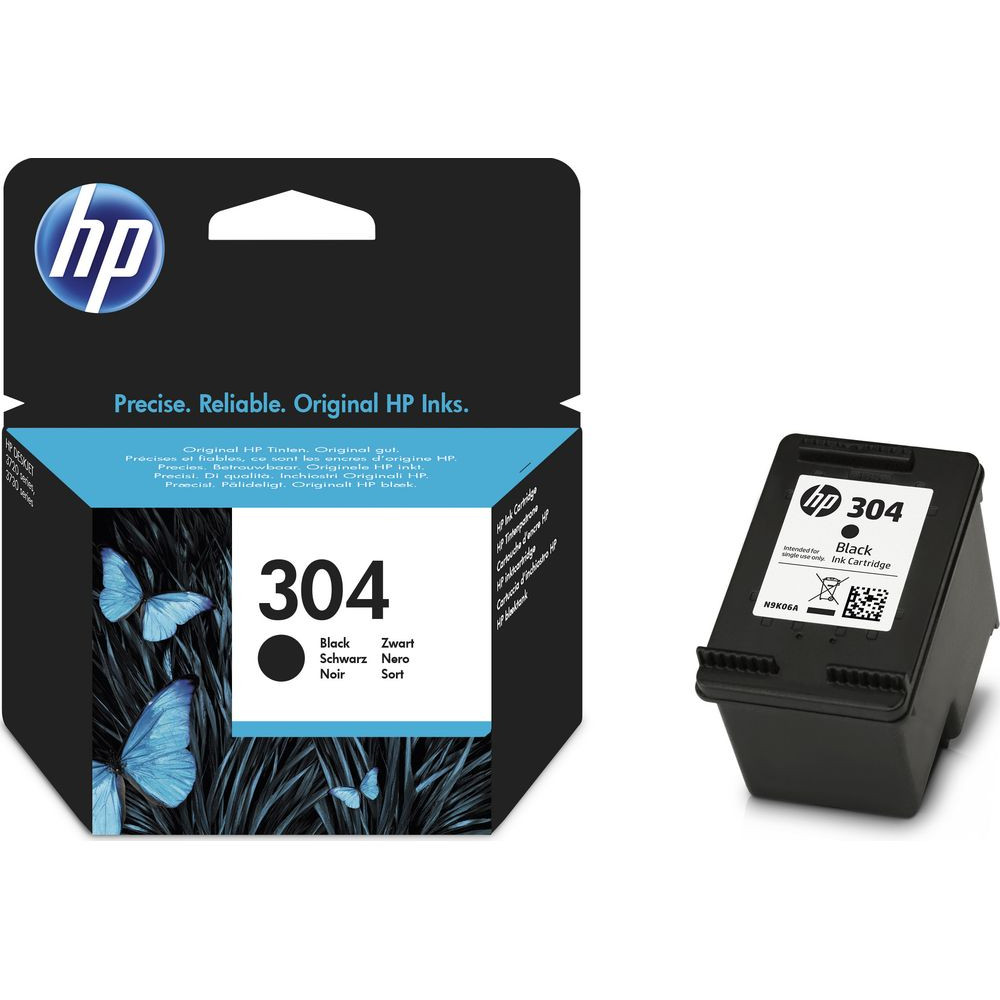 Cart HP N°304 Noir - N9K06AE - Deskjet 3720/3730/3752 120pages //
