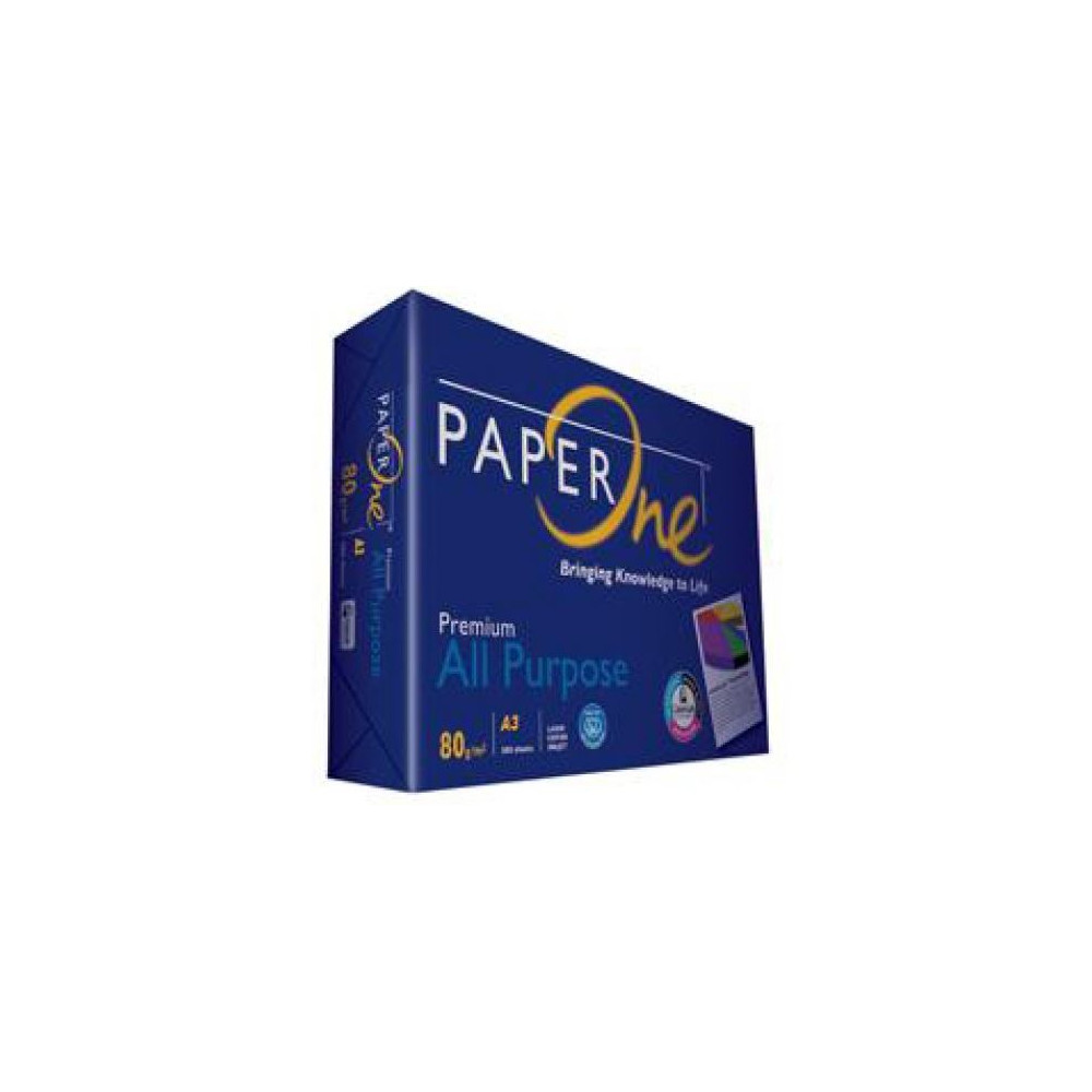Rame A3 -  80g - Blanc PAPER ONE (500 feuilles Papier)