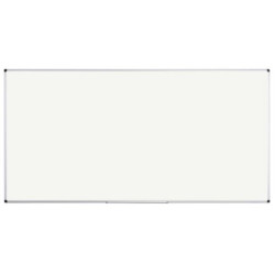 Tableau blanc 100 x 200 cm émaillé magnétique Cadre alu + auget  //