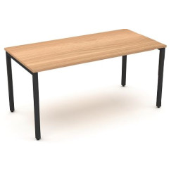 Table poly. rectangulaire 160 x 80 - Hêtre - Pieds  Alu. - T6
