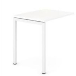 Retour Bureau EASY - 90x50xH75cm - BLANC- Z