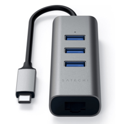 Hub SATECHI type C 2 en 1 USB 3.0