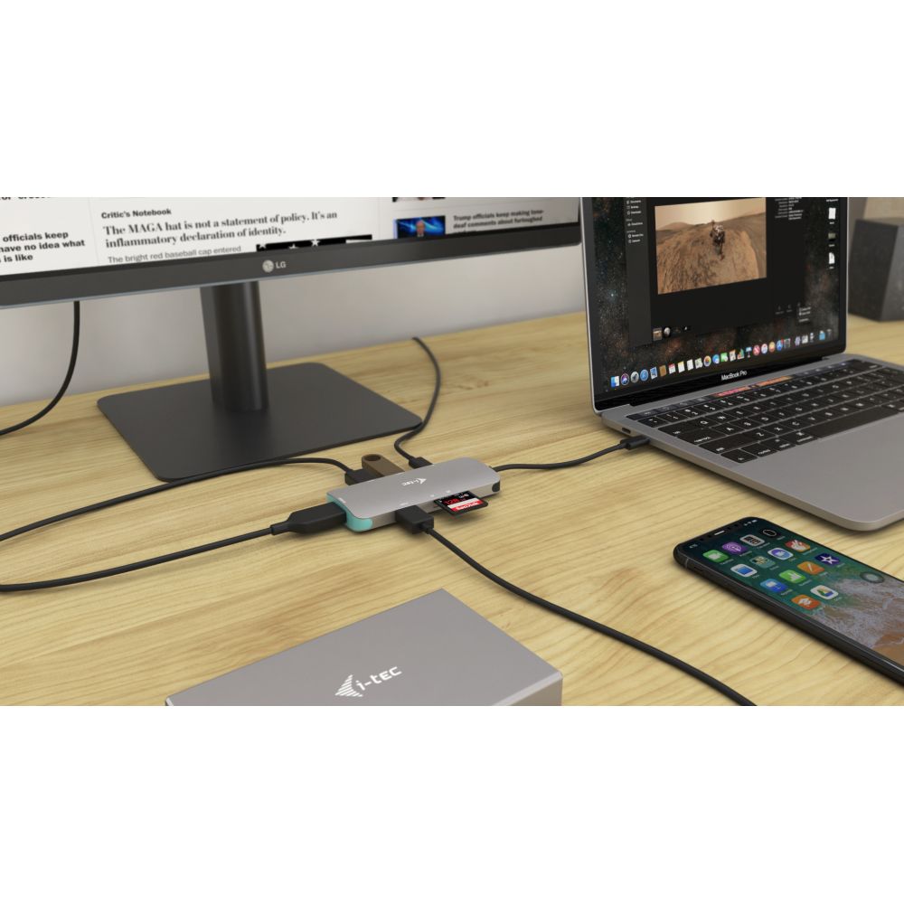 i-tec Station d'accueil USB-C Metal Nano + Power Delivery 100W