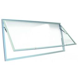 Vitrine intér. fond Magnét -L150xH103cm (21 A4) Porte coul + Serrure