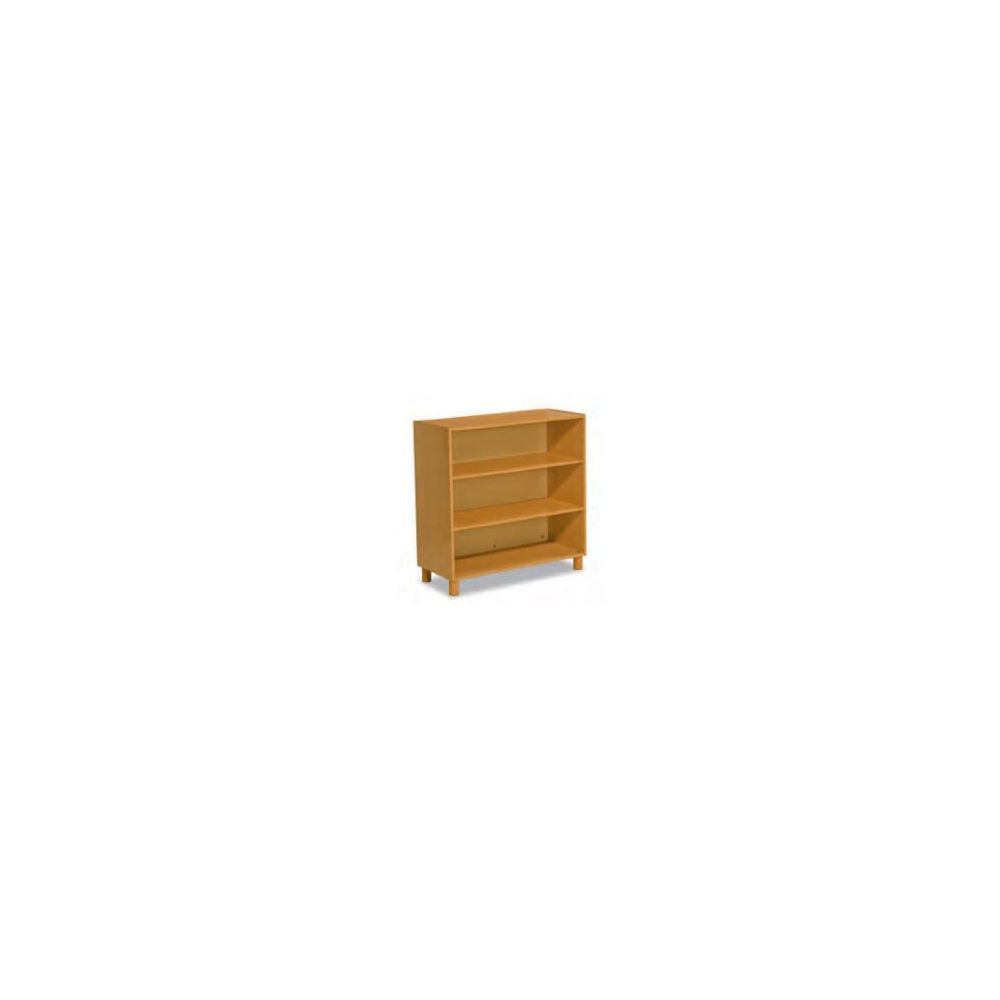 Bibliothèque en bois  3 niveaux de rangement - 104 x 105 cm - P 44cm