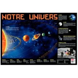 Poster pédagogique plastifié "NOTRE UNIVERS" - 76 x 52 cm