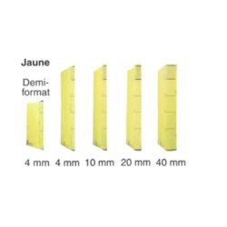 Dossier DACOTA 315 x 230mm - 320g - 1 poche plaquée  4mm - JAUNE //